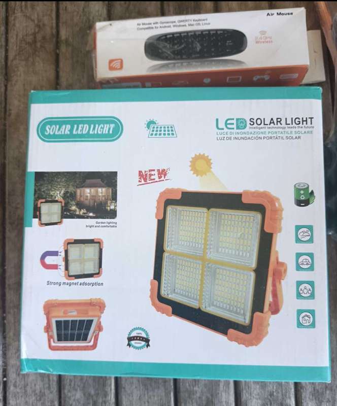 Brand New Lot of Gadgets from Solar LED lights to Air Mouse to Water Heater