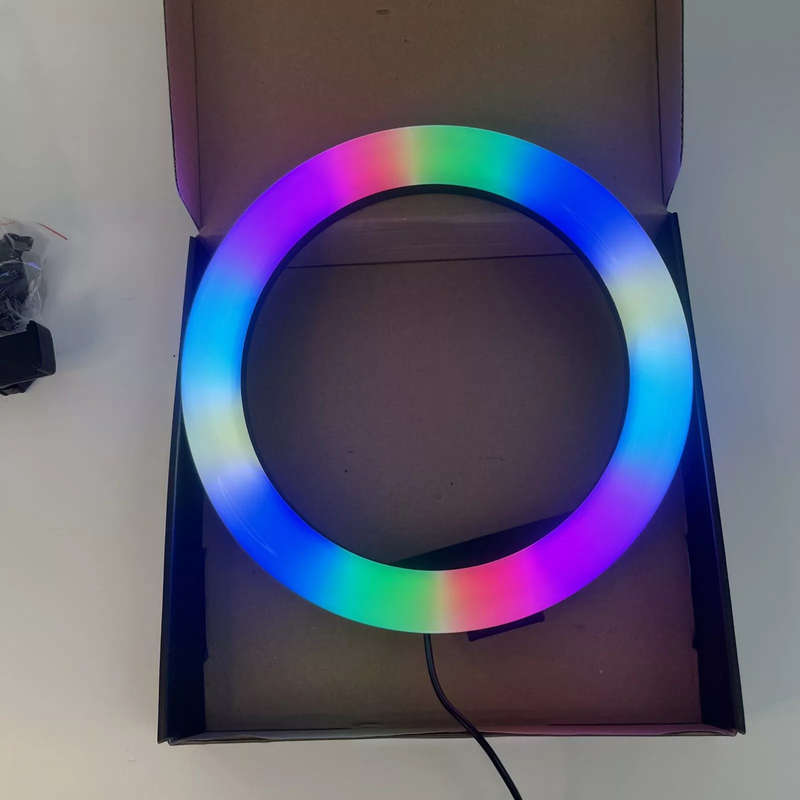 10" RGB LED Ring Light with 176cm Tripod Stand & Phone Holder