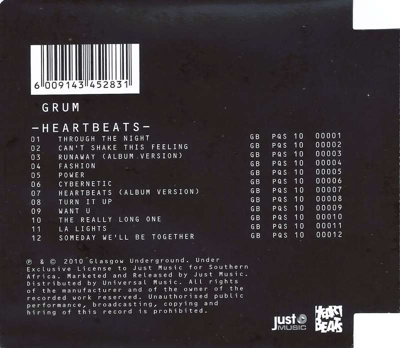 Grum - Heartbeats (CD Album)
