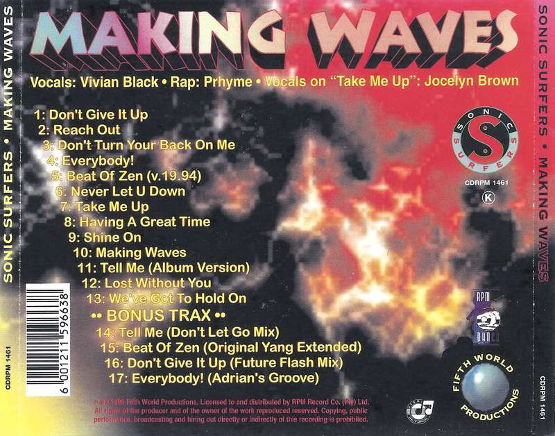 Sonic Surfers - Making Waves (CD Album)