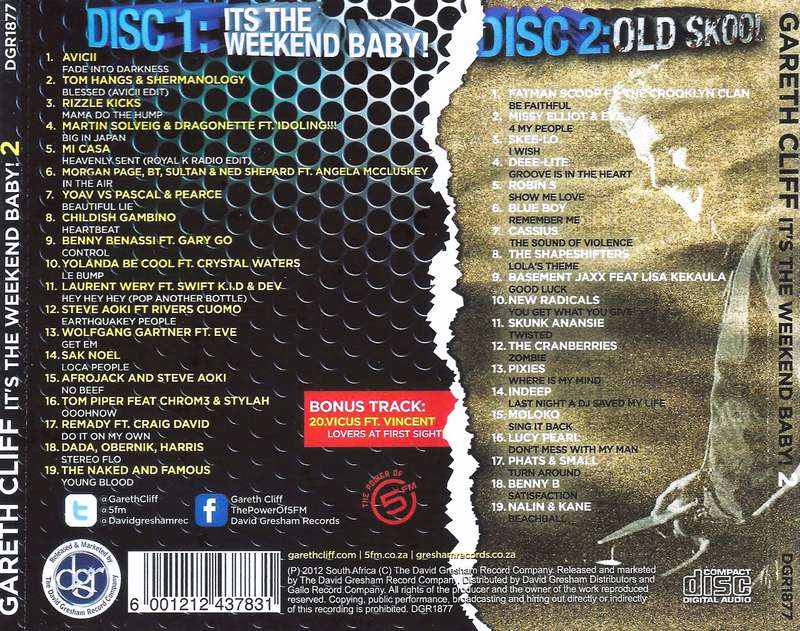 Gareth Cliff - It's The Weekend Baby! 2 (CD Album)