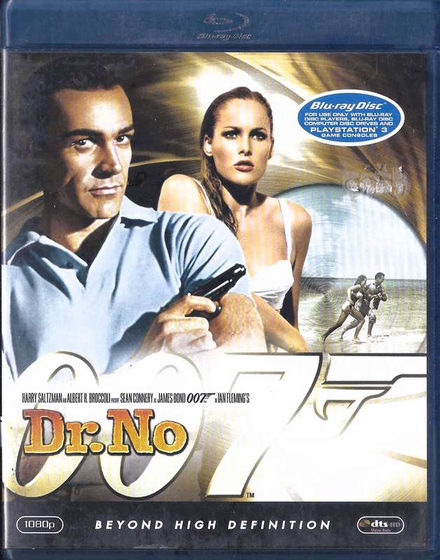 James Bond 007 - Dr No Sean Connery Ursula Andress Bernard Lee: Blu-Ray (All Regions)