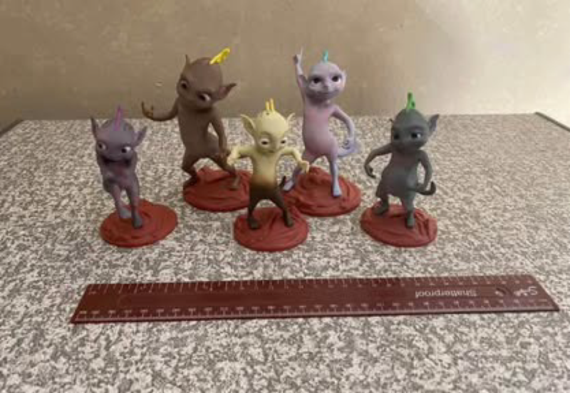 Cadburys Martian figurine complete set of all five