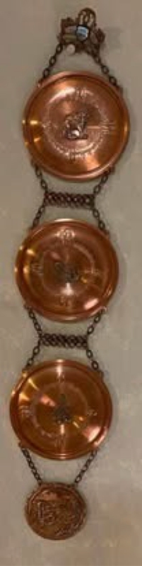 vintage real copper African wall hanging.