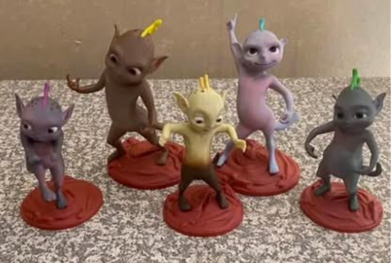 Cadburys Martian figurine complete set of all five