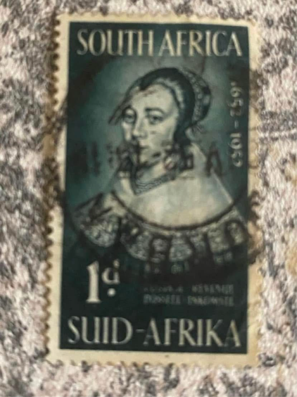 Union of South Africa 1d Maria de la Quellerie stamp