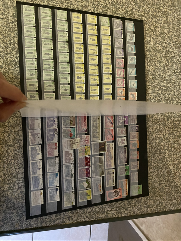 Complete 12 pages stamp book - stamps from all over the world