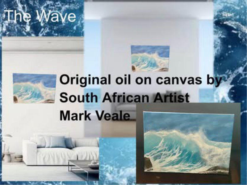 The Wave original oil painting by Mark Veale