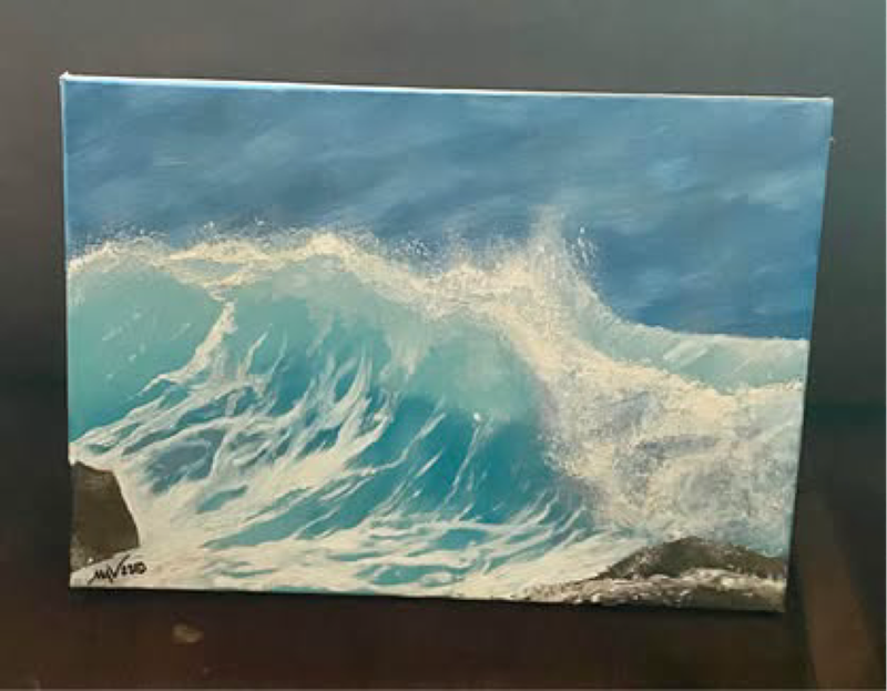 The Wave original oil painting by Mark Veale