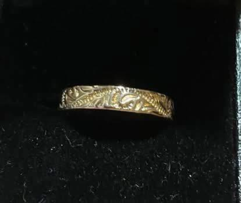 Gold plated 925 silver ring