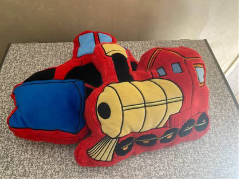 Plush playroom cushions