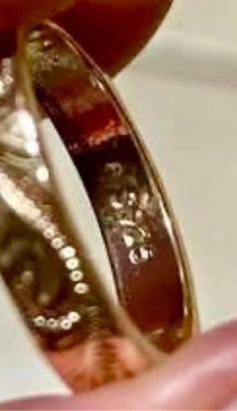 Gold plated 925 silver ring