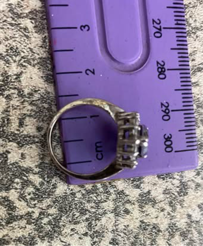 Pear shaped rainbow quartz / mystic topaz 925 silver ring