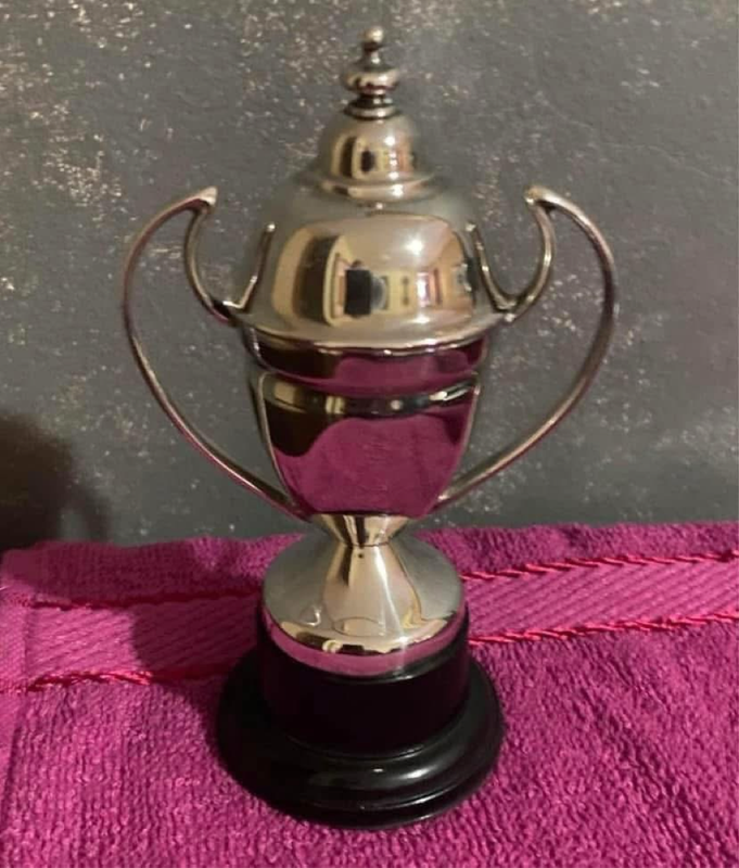 Vintage silver plate trophy