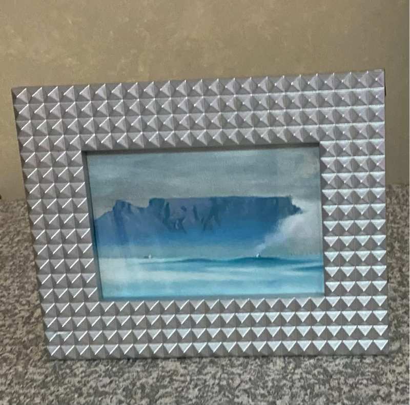 A5 canvas mantle piece painting entitled Table Mountain Misty Morning