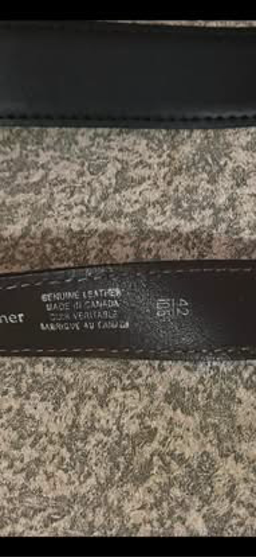 Three extra large genuine leather mens belts