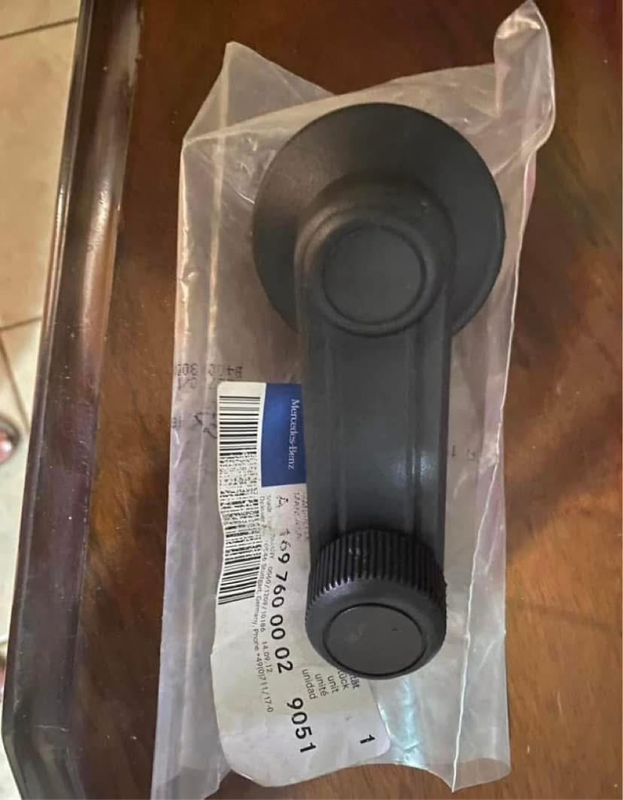 Mercedes Benz original window winder or crank. Brand new as was bought but never used.