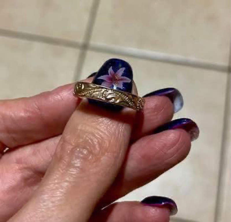 Gold plated 925 silver ring