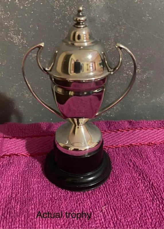 Vintage silver plate trophy