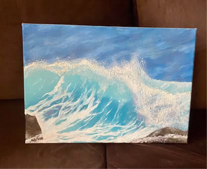 The Wave original oil painting by Mark Veale