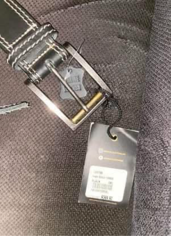 Three extra large genuine leather mens belts