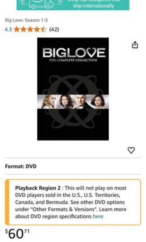 Series - Big Love entire series dvd collection