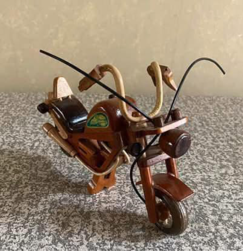 Unique wooden Harley Davidson