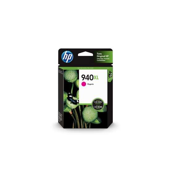 Original HP OfficeJet 940XL Magenta Ink Cartridge (1,400 pages). C4908AE