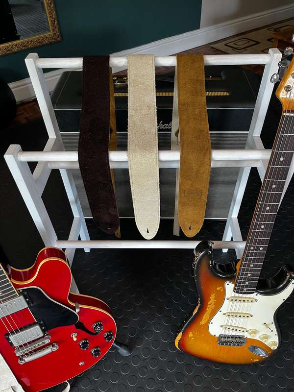 Guitar straps suede leather, super soft and comfy, made in RSA.