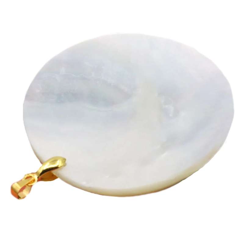 Handmade Natural Mother of Pearl Gold Plated Pendant