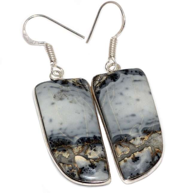Natural Maligano Jasper Gemstone set in .925 Sterling Silver Plated Handmade Dainty Necklace