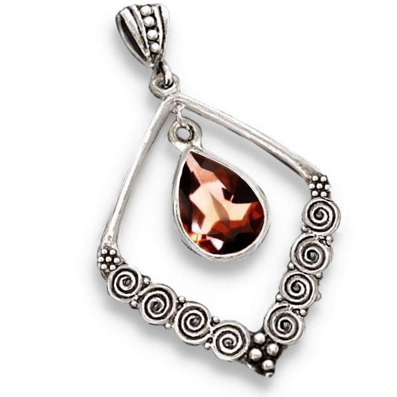 Desirable 4.50 Cts Natural Smoky Topaz .925 Solid Sterling Silver Pendant