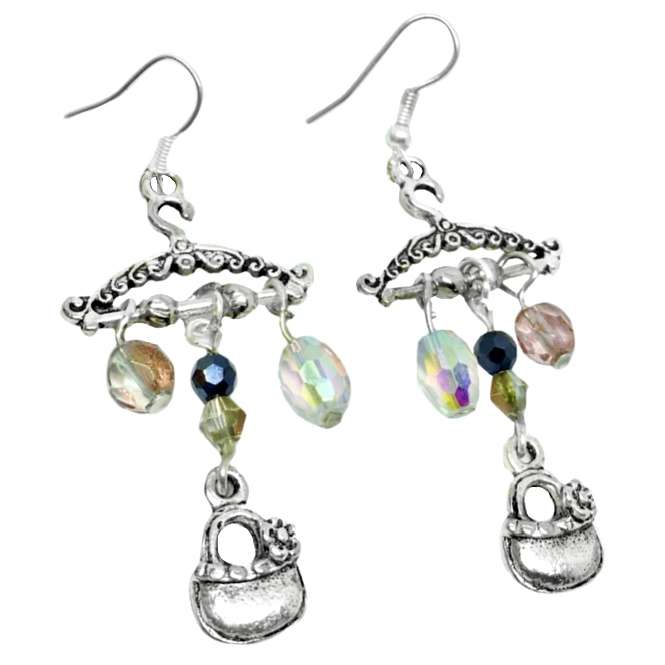 Handmade Swarovski Crystal Chandelier Fashion Earrings with Anti - Tarnish Treatment