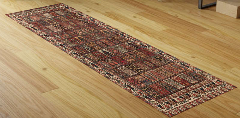 80 x 300 cm Tibetan Bakhtiari Carpet Runner- RETAIL R1600
