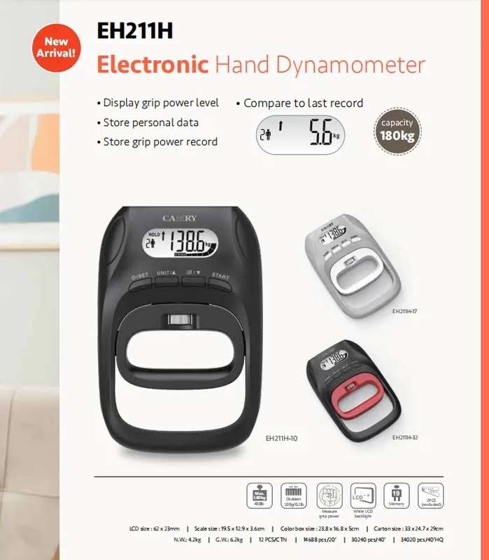 Camry EH211H Electronic Hand Grip Dynamometer