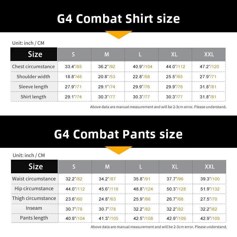 IDOGEAR Men G4 Multicam Tactical Uniform including Knee and Elbow Pads XXL (Latest Generation)