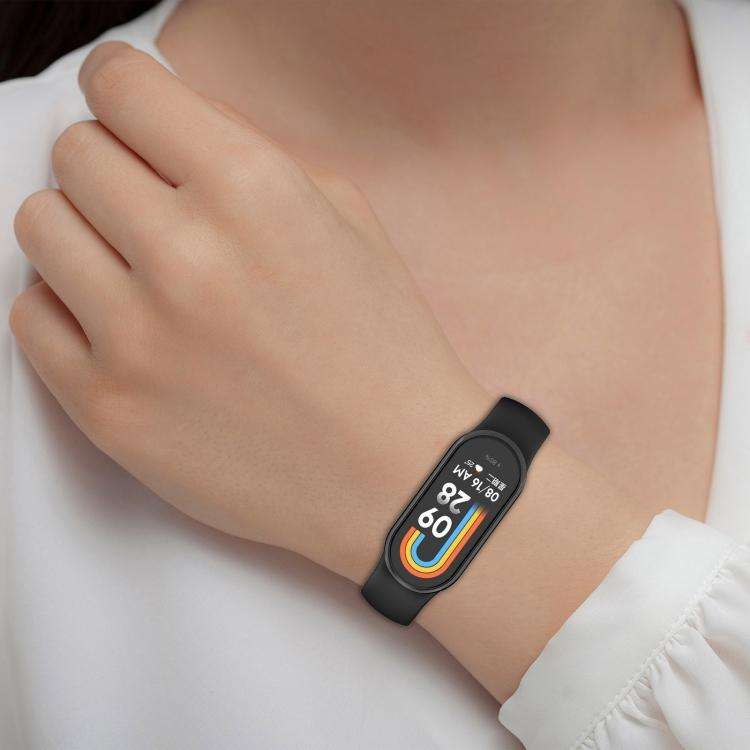 Silicone Watch Band/Strap for Xiaomi Smart Band 8/9 - White