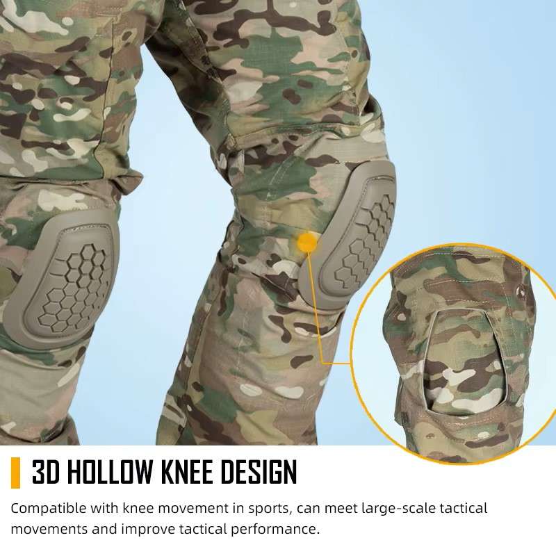 IDOGEAR Men G4 Multicam Tactical Uniform including Knee and Elbow Pads XXL (Latest Generation)