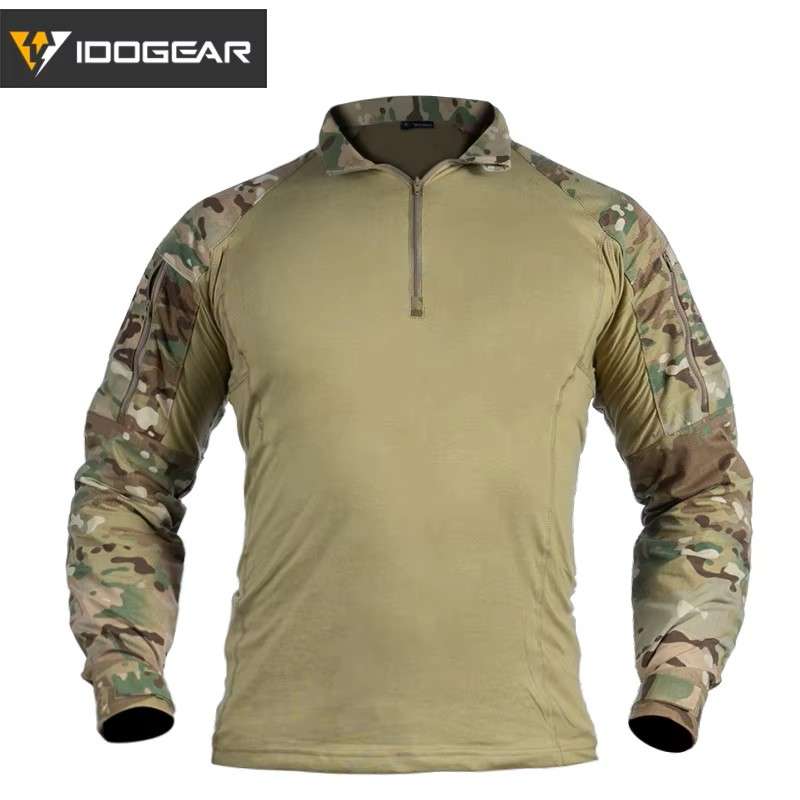 IDOGEAR Men G4 Multicam Tactical Uniform including Knee and Elbow Pads XXL (Latest Generation)