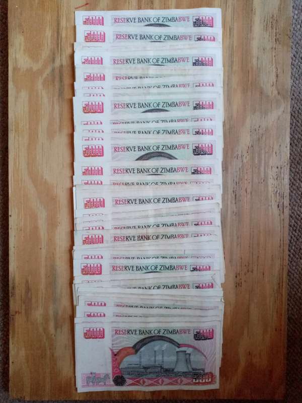 Zimbabwe 50 x Pieces  $500 Banknotes Circulated (With Hologram)