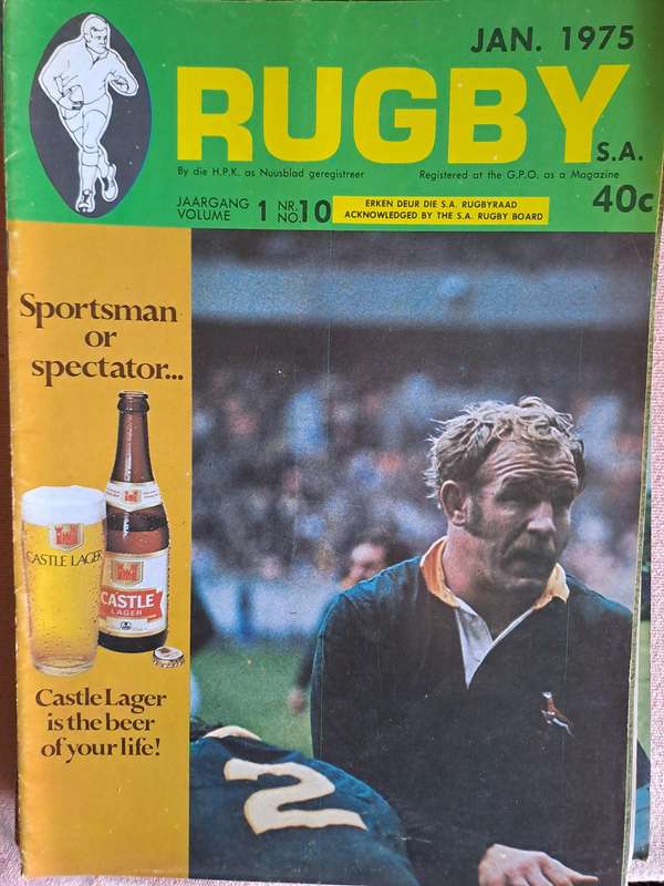 Rugby magazine January 1975 Vol. 1 No. 10 See condition