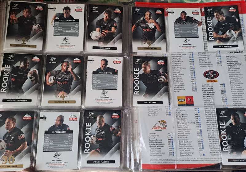Rugby collectors' cards 2012 Big Ball Trading Cards [167 CARDS] See below for list of cards present