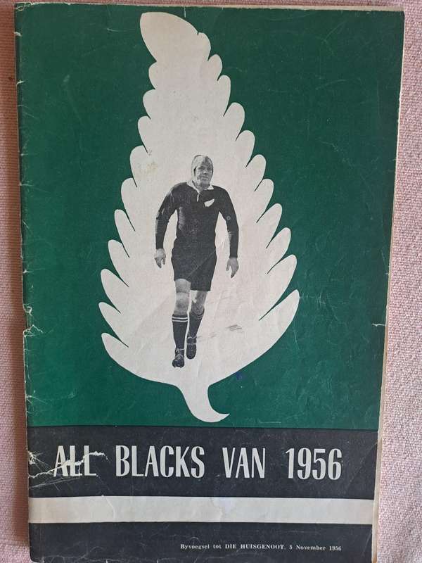 Rugby pre-tour brochure. 1956 Springboks to New Zealand. Insert to Huisgenoot 32pp