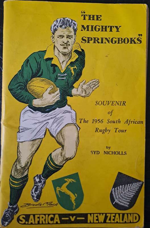 Rugby souvenir brochure of the 1956 Springbok tour to Australia & New Zealand 80 pp