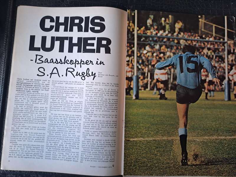 Rugby magazine December 1974 Vol. 1 No.9 See condition