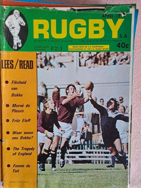 Rugby magazine April 1975 Vol. 2 No. 1 See condition