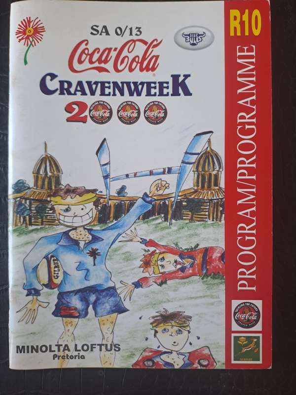 Rugby programme u.13 Craven Week -- Loftus Versfeld, Pretoria