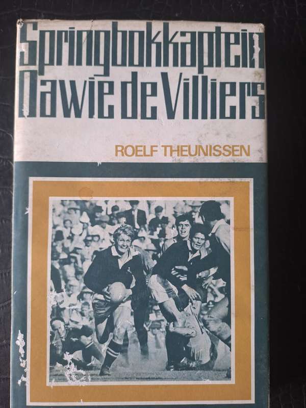 Rugby book. Springbokkaptein Dawie de Villiers. H/C D/J 204 pp