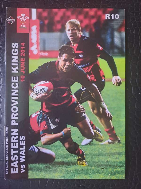 Rugby programme Eastern Province v Wales 10 June 2014