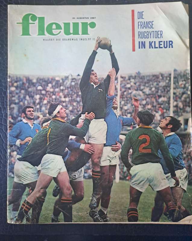 Rugby insert to Fleur magazine. 1967 French to SA 8 pp